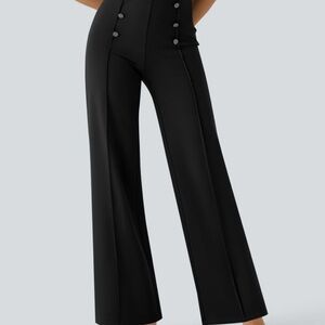 HALARA Black Wide Leg Women's Pants, NWT. Size Medium